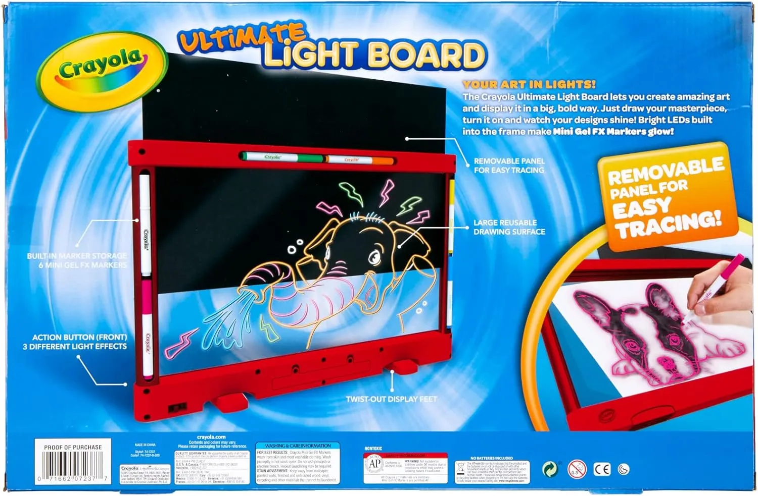 Crayola Ultimate Light Board (Red), Kids Light-Up Tracing Pad, Kids Toys, Gift for Boys & Girls, Drawing Light Box, Ages 6  [Amazon Exclusive]