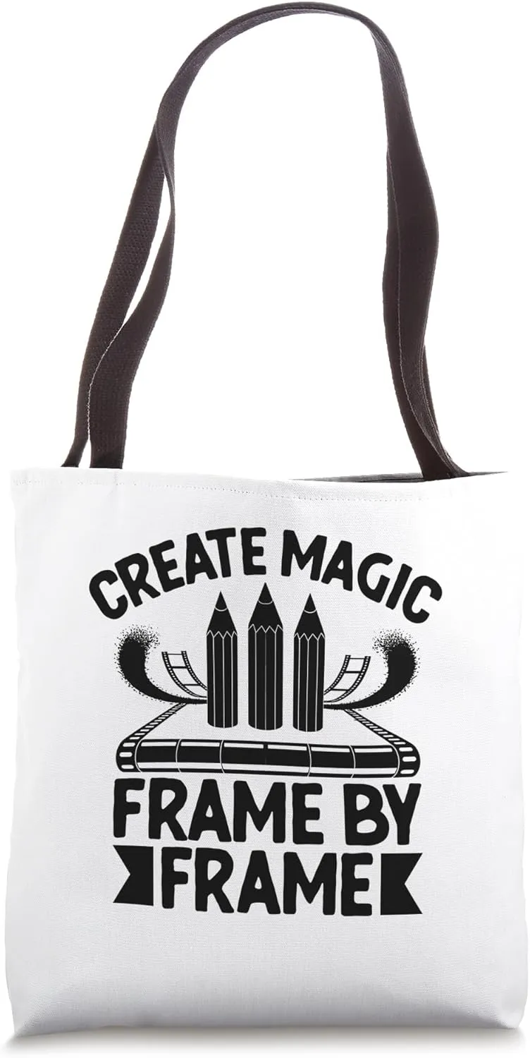 Create Magic Frame By Frame Animation Draw Sketch Animate Tote Bag