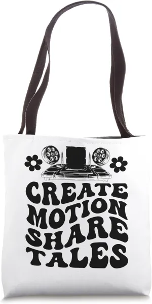 Create Motion Share Tales Animation Draw Sketch Animate Tote Bag