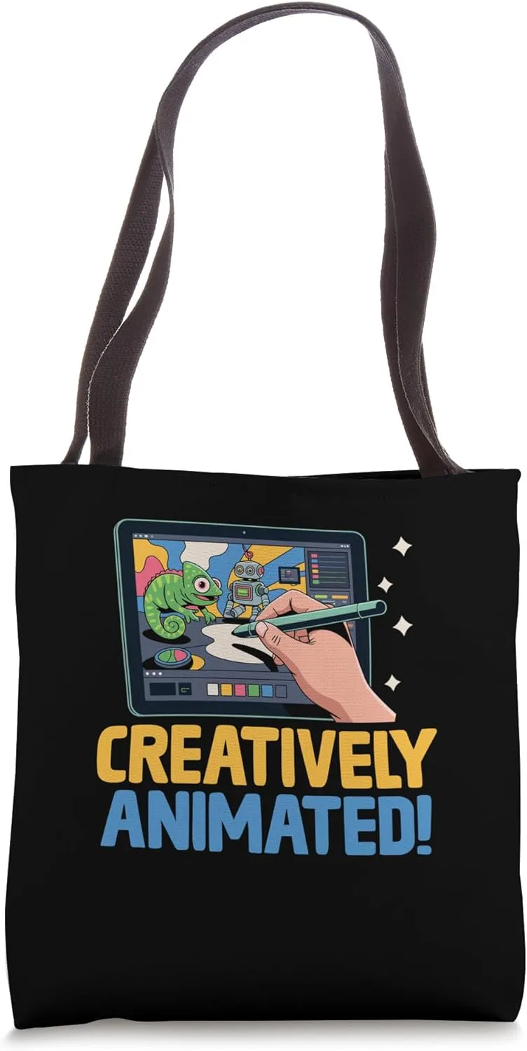 Creatively Animated! Animation Sketch Animate Storytelling Tote Bag