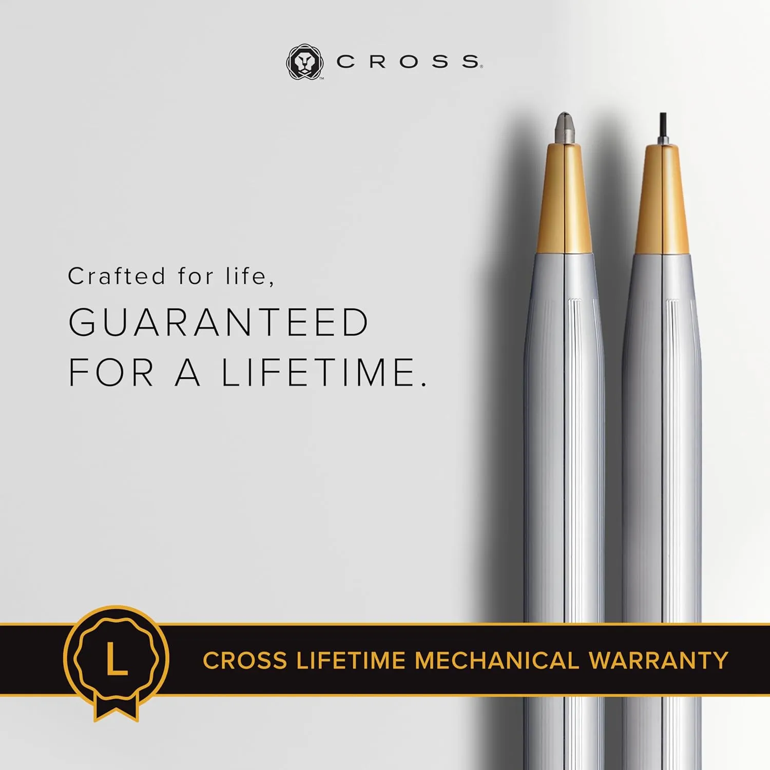 Cross Classic Century Refillable Pen & Pencil Gift Set Presented in a Luxury Gift Box - Medium Point, Black Ink, Medalist