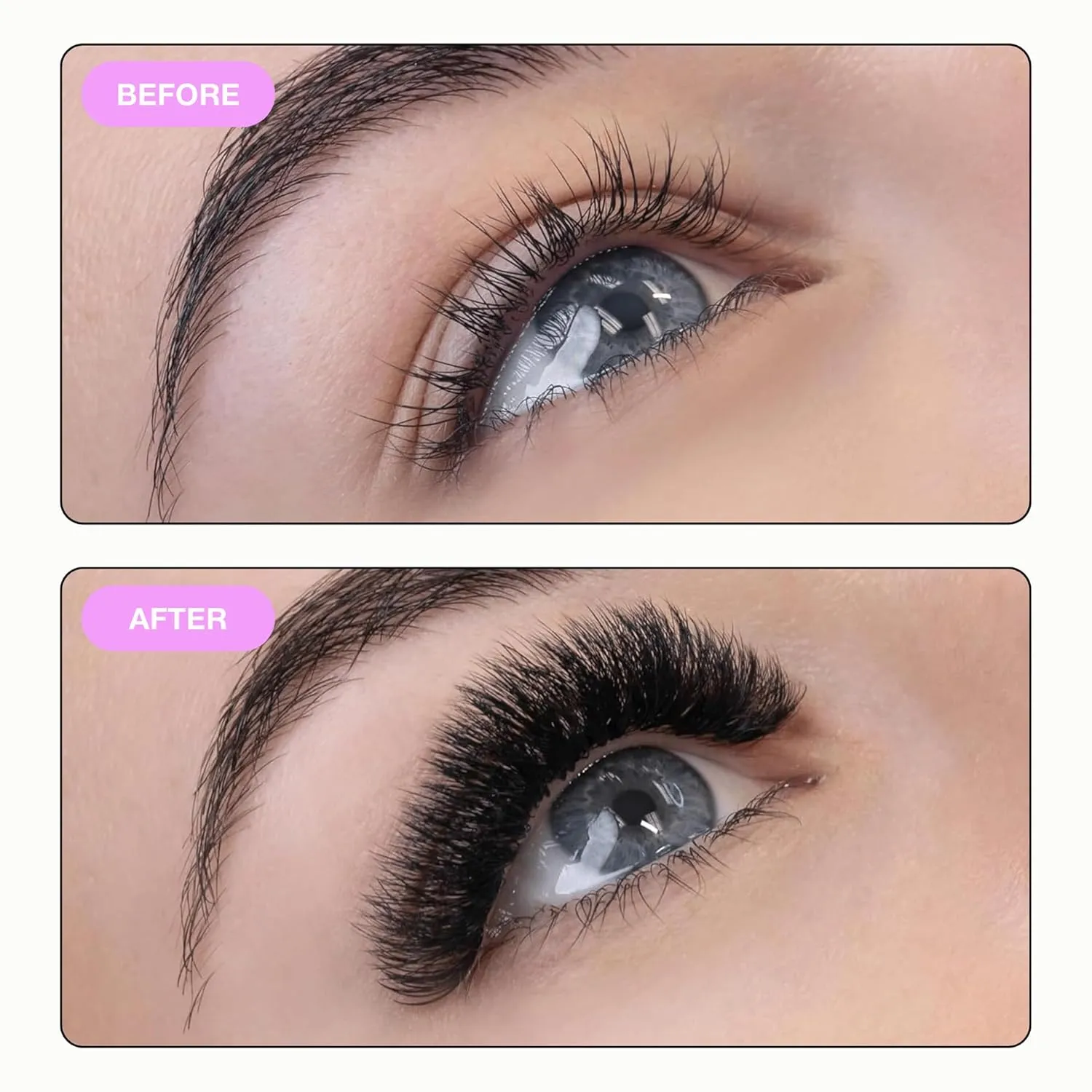 Curacoro Promade 500 Fans - 3D to 16D Handmade Volume Lash Fans, C CC D DD L M Curls, Thickness 0.03~0.1mm, 8–20mm Length, Long-Lasting Eyelash Extension Fans (10D-0.03 D, 12mm)