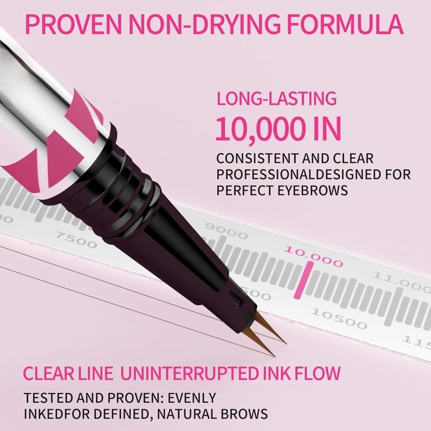 Curved Eyebrow Pen 2-in-1 Dual-Ended Microblading Eyebrow pencil and Eyeliner 3D Waterproof Eyebrow Pen Create Natural Hair Like Brows with Micro Fork Tip and Precise Brush Tip (01# 2pcs)