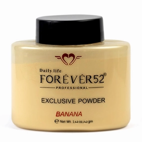D'ail.y Life F'orev.er-52 EXCLUSIVE BANANA Makeup Setting Loose Powder Long-lasting Coverage Reduces Shine, Matte Finish Look, 42gm Medium (Banana2) - FBE004