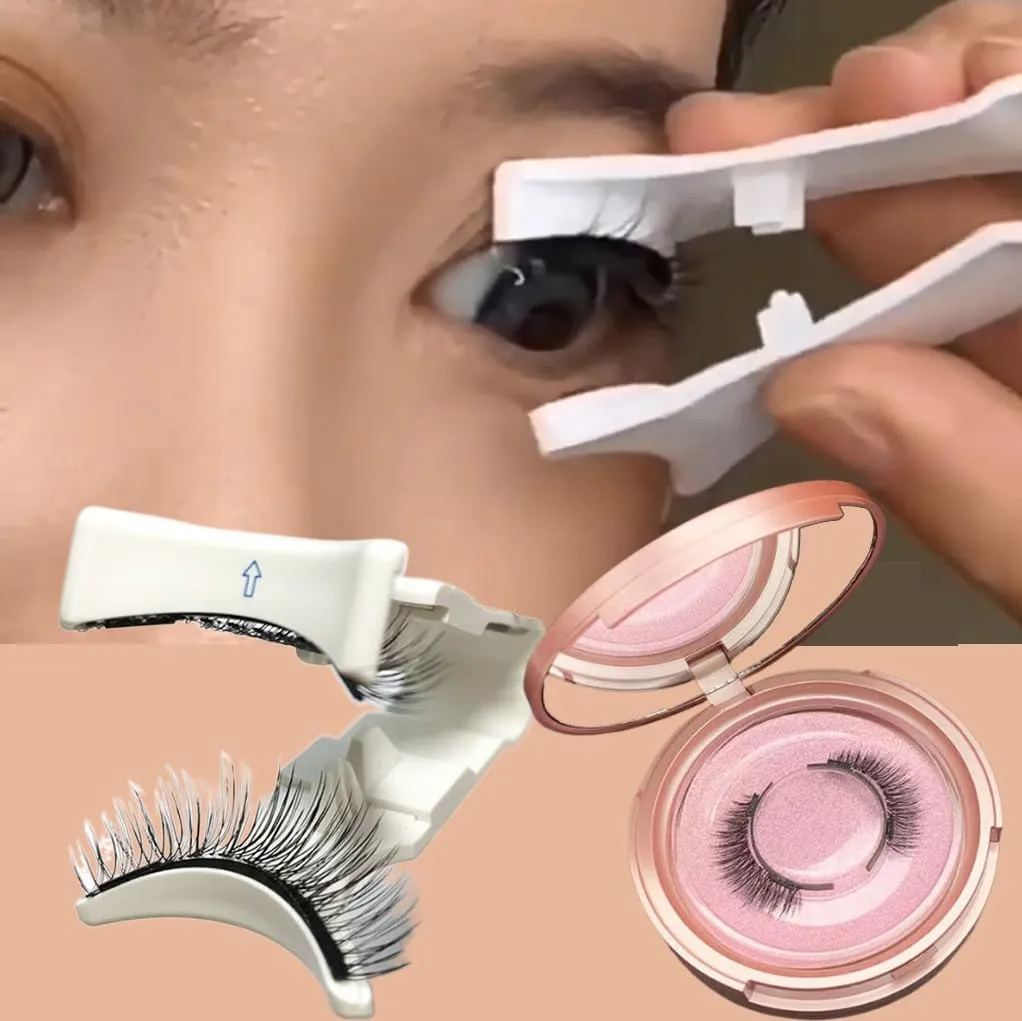 Dalarey Magnetic Lashes with Applicator Magnetic Eyelashes Natural Look Clear Band Wispy Reusable Magnetic Eyelashes No Glue Needed Magnetic Lashes Without Eyeliner False Eyelashes (Natural)