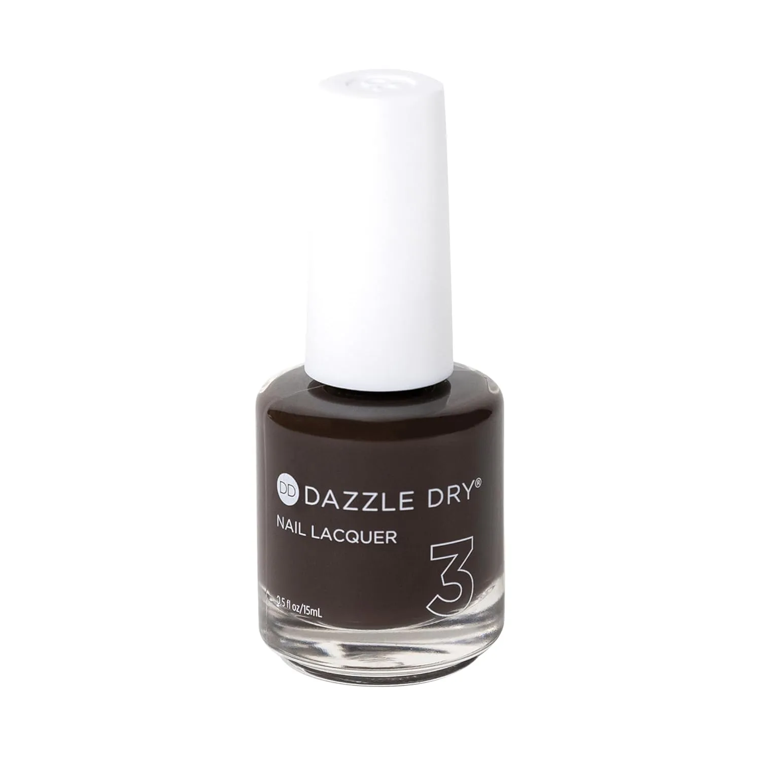Dazzle Dry Nail Lacquer (Step 3) - Sequoia - A dark chocolate brown. Full coverage cream. (0.5 fl oz)