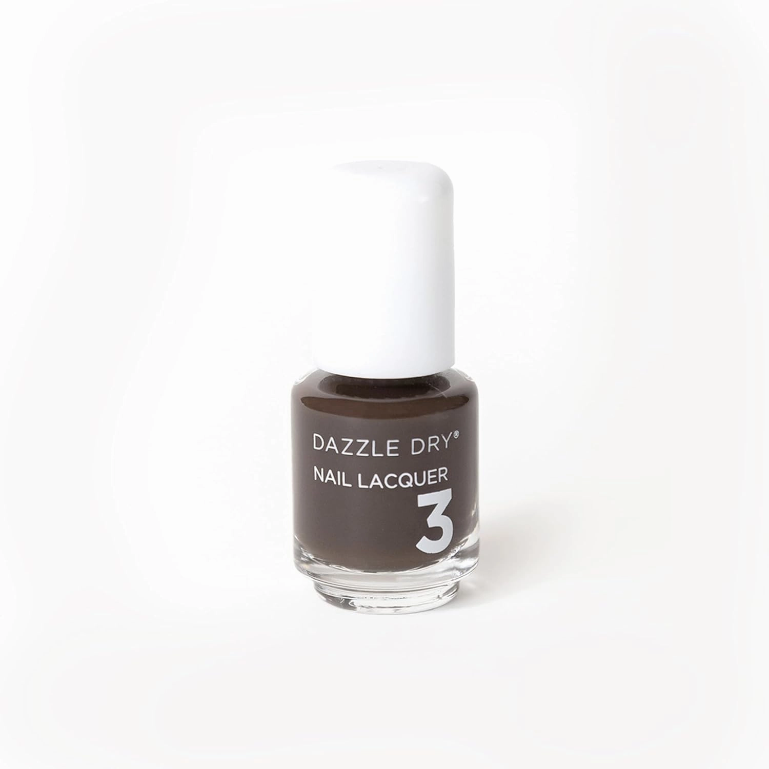 Dazzle Dry Nail Mini Lacquer (Step 3) - Sequoia - A dark chocolate brown. Full coverage cream. (0.17 fl oz / 5 Manicures)