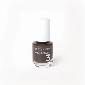 Dazzle Dry Nail Mini Lacquer (Step 3) - Sequoia - A dark chocolate brown. Full coverage cream. (0.17 fl oz / 5 Manicures)