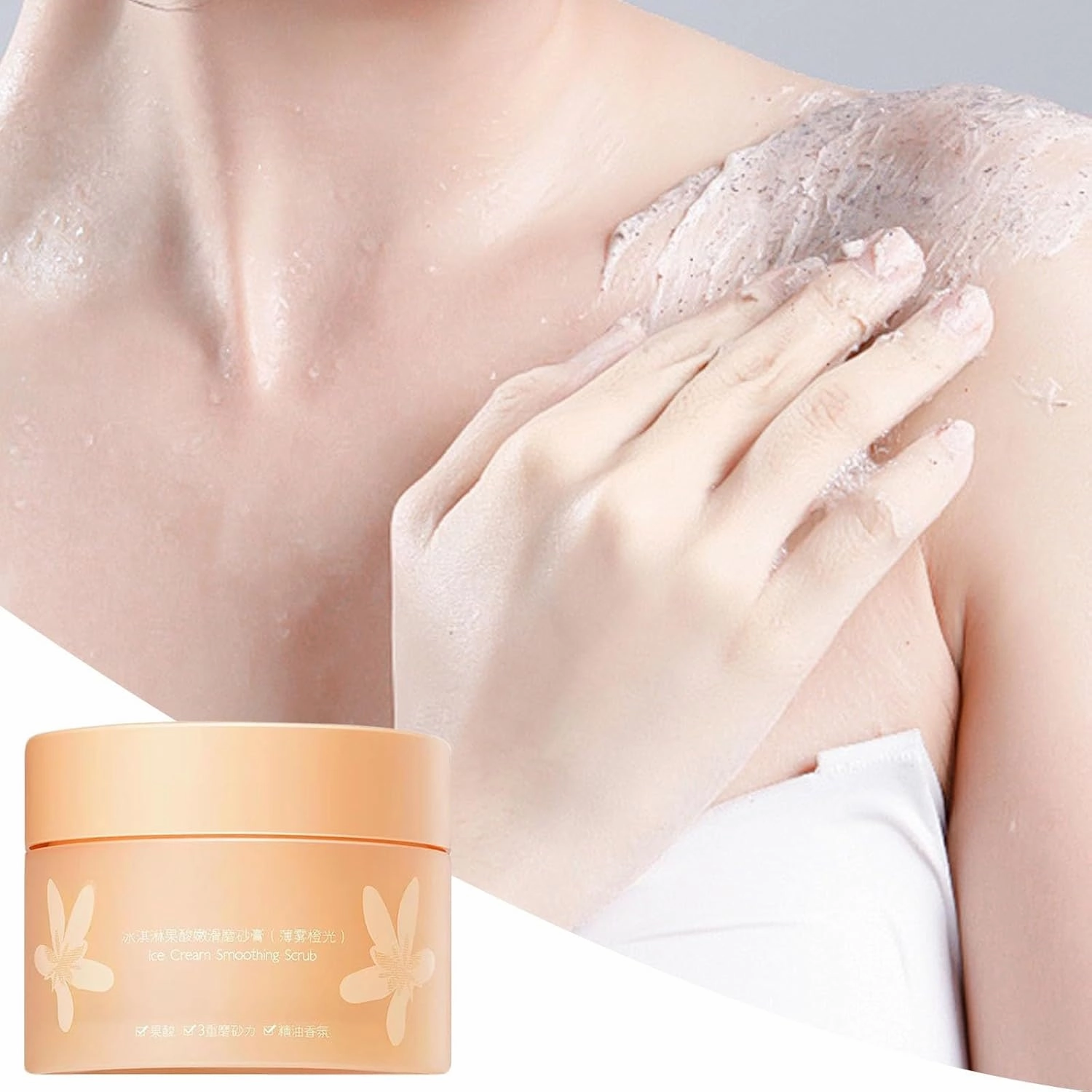 Dead and Sweet Orange Body Scrub Moisturizing and Exfoliating Body Hand Foot Scrub Marks Lines Wrinkles Great for The Experience (B, One Size)