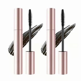 Declrationun Tubing Mascara, Materiati Decoration Magic Mascaras Black & Brown Duo for Lash Makeup, Lengthened & Curled Lashes Waterproof Curling Eyelashes - Volumizing Sweat-proof Lasting(2Pcs-Black
