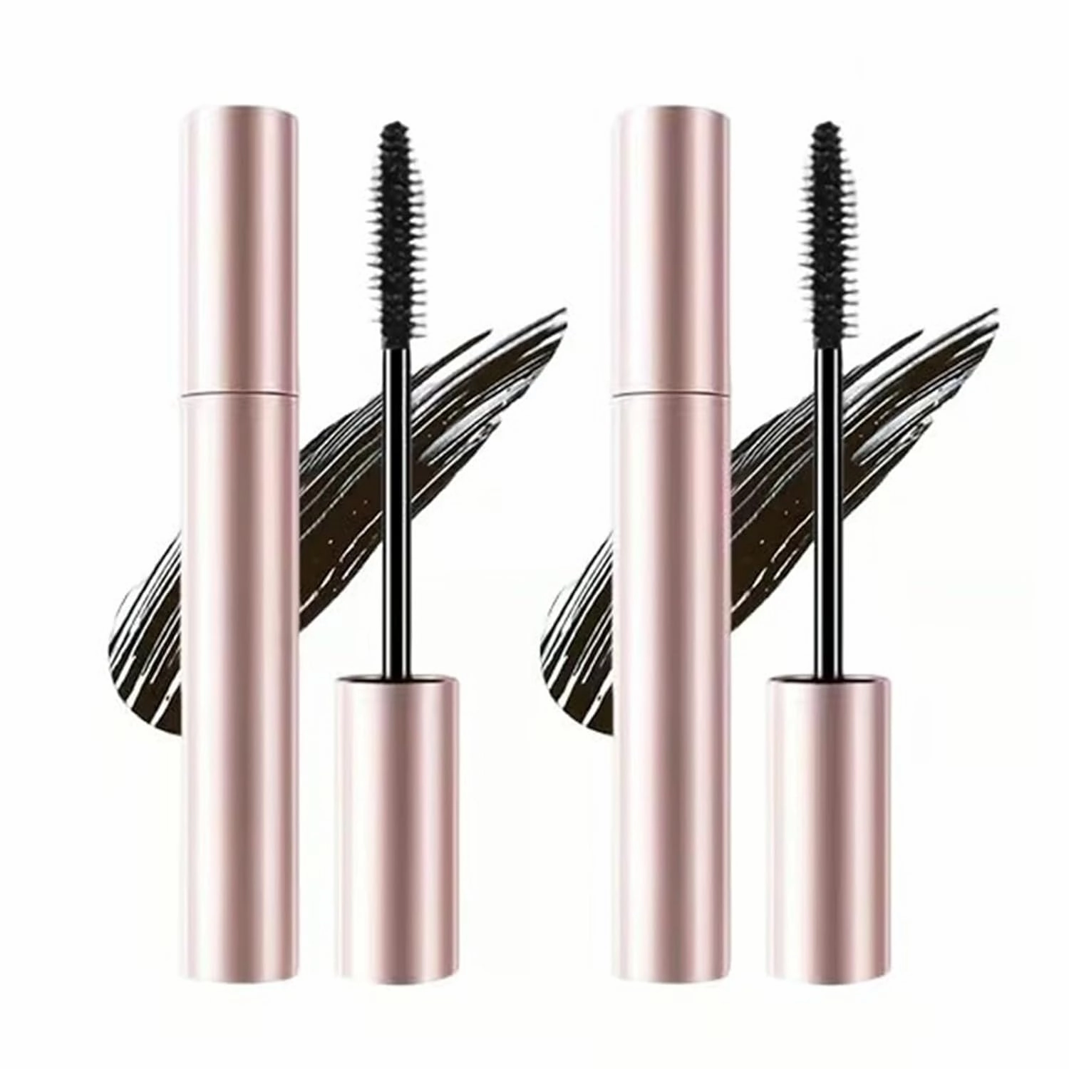 Declrationun Tubing Mascara, Materiati Decoration Magic Mascaras Black & Brown Duo for Lash Makeup, Lengthened & Curled Lashes Waterproof Curling Eyelashes - Volumizing Sweat-proof Lasting(2Pcs-Black