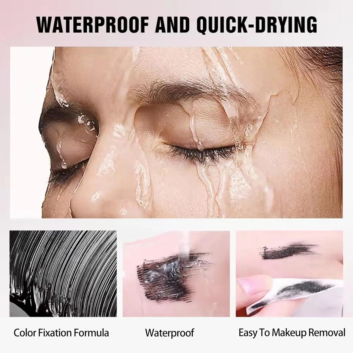 Declrationun Tubing Mascara, Materiati Decoration Magic Mascaras Black & Brown Duo for Lash Makeup, Lengthened & Curled Lashes Waterproof Curling Eyelashes - Volumizing Sweat-proof Lasting(2Pcs-Black