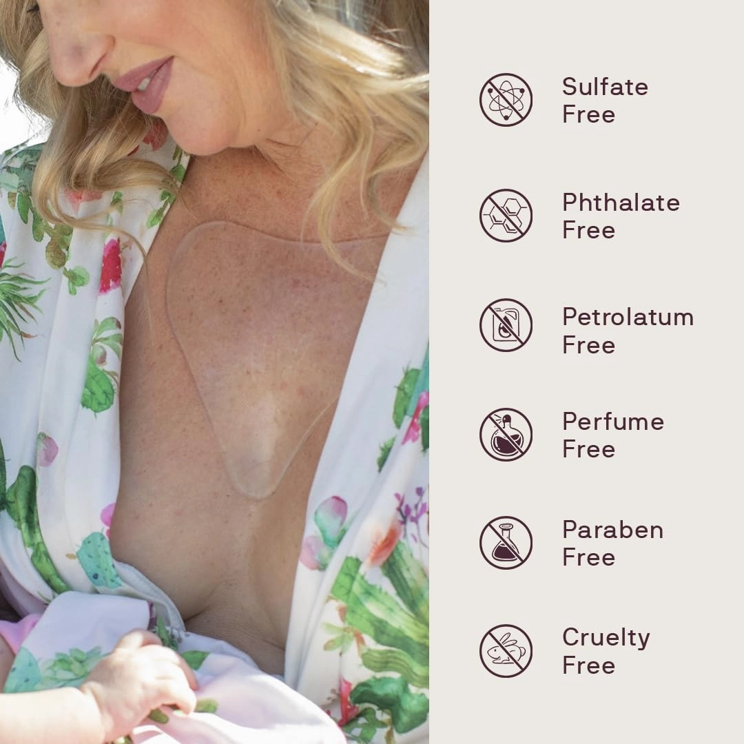 Dermaclara Chest Wrinkle Patch - Silicone Chest Patches for Wrinkles, Reusable Chest Wrinkle Pads, Overnight Scar Treatment for Pregnancy, Stretch Marks, Skin Repair, Up to 30 Uses - 1 Patch