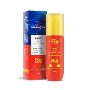 Detan SPF 50 Sunscreen Spray with PA     | Helps Reduce Tan & Deeply Hydrates | Mess-Free Reapplication & Water-Light Texture | Sweat Resistant | 3.38 Fl Oz/100ml