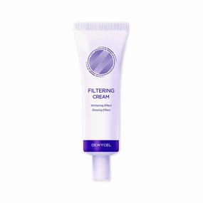 DEWYCEL FILTERING CREAM with SPF 50  PA      | Tone Up Cream, Sunscreen, Primer, Skin Soothing & Hydration | Natural Radiance Booster with Niacinamide and Aqua Drop Complex | 1.35 fl oz / 40ml