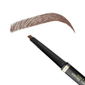 Divinely Defined Precision Eyebrow Pencil & Brush | THICK Light Brown | Precision Tip & Spoolie for Shaping Perfect Brows