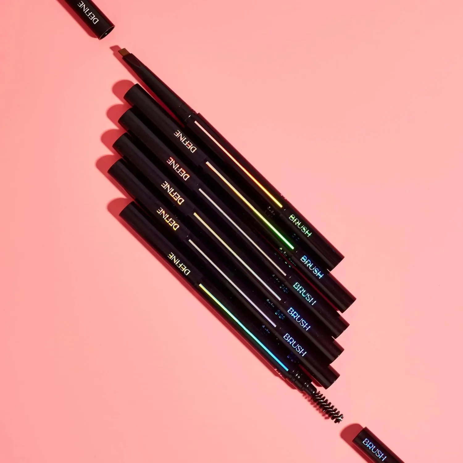 Divinely Defined Precision Eyebrow Pencil & Brush | THICK Light Brown | Precision Tip & Spoolie for Shaping Perfect Brows