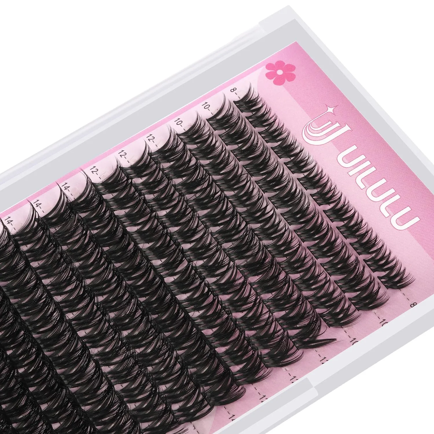 DIY Lash Extension Kit 168 Count Individual Lash Clusters D Curl Clusters Lashes, Lashes Kit with Lash Bond & Seal, Lash Remover, Lash Tweezers, and Lash Brush D Curl-0.07-8-18MM (U03 Lash Kit)