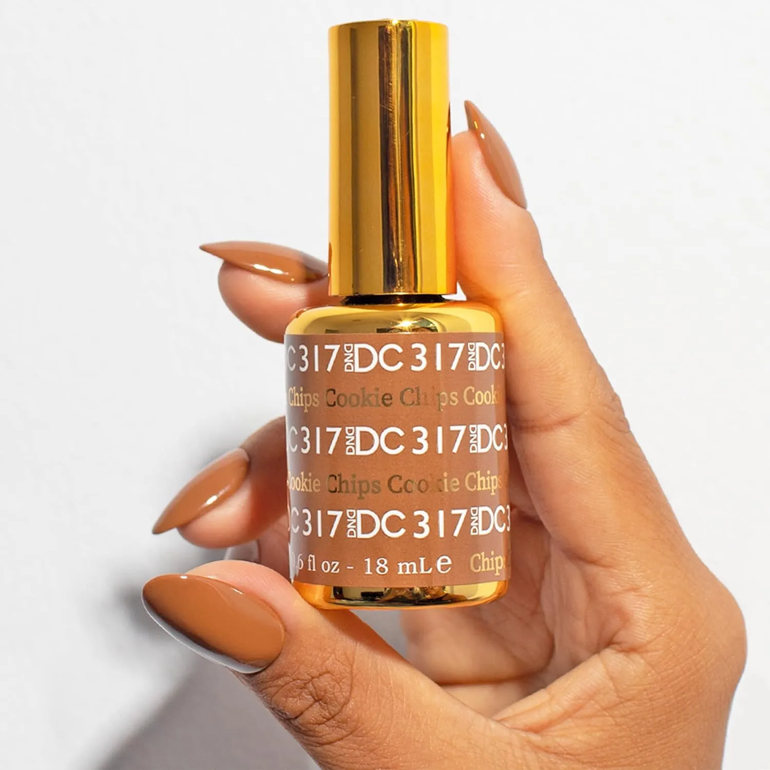 DND Gel Polish Set, Brown Collection, UV/LED GelPolish and Air Dry Nail Lacquer, Matching Chip-Free Polish Duo, 0.5 Fl Oz Each