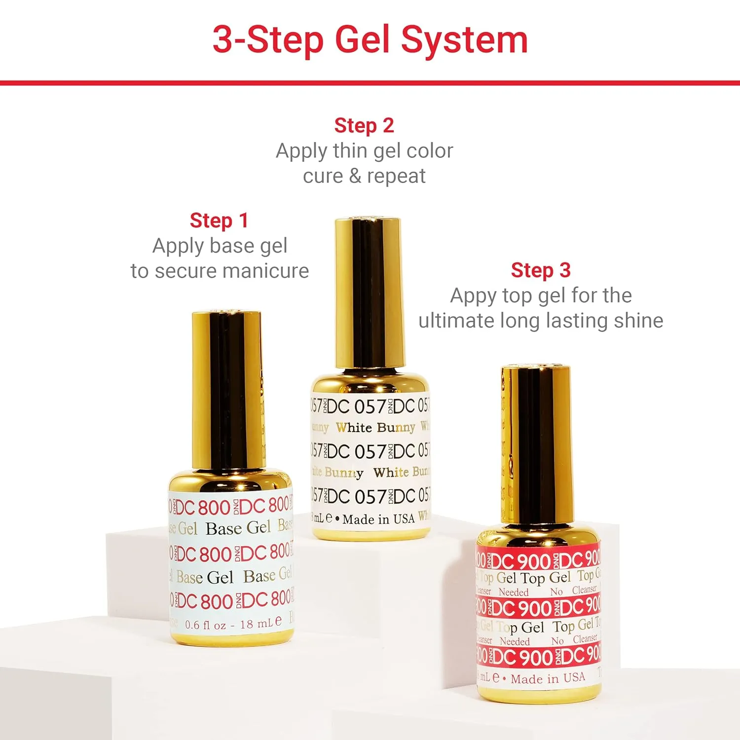 DND Gel Polish Set, Brown Collection, UV/LED GelPolish and Air Dry Nail Lacquer, Matching Chip-Free Polish Duo, 0.5 Fl Oz Each