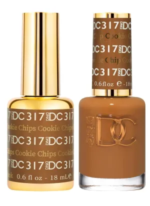 DND Gel Polish Set, Brown Collection, UV/LED GelPolish and Air Dry Nail Lacquer, Matching Chip-Free Polish Duo, 0.5 Fl Oz Each
