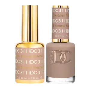 DND Gel Polish Set, Brown Collection, UV/LED GelPolish and Air Dry Nail Lacquer, Matching Chip-Free Polish Duo, 0.5 Fl Oz Each