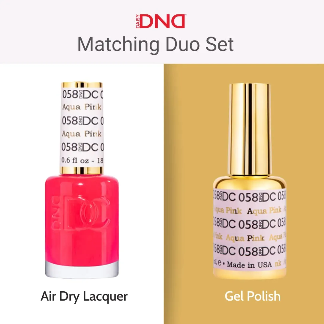 DND Gel Polish Set, Brown Collection, UV/LED GelPolish and Air Dry Nail Lacquer, Matching Chip-Free Polish Duo, 0.5 Fl Oz Each