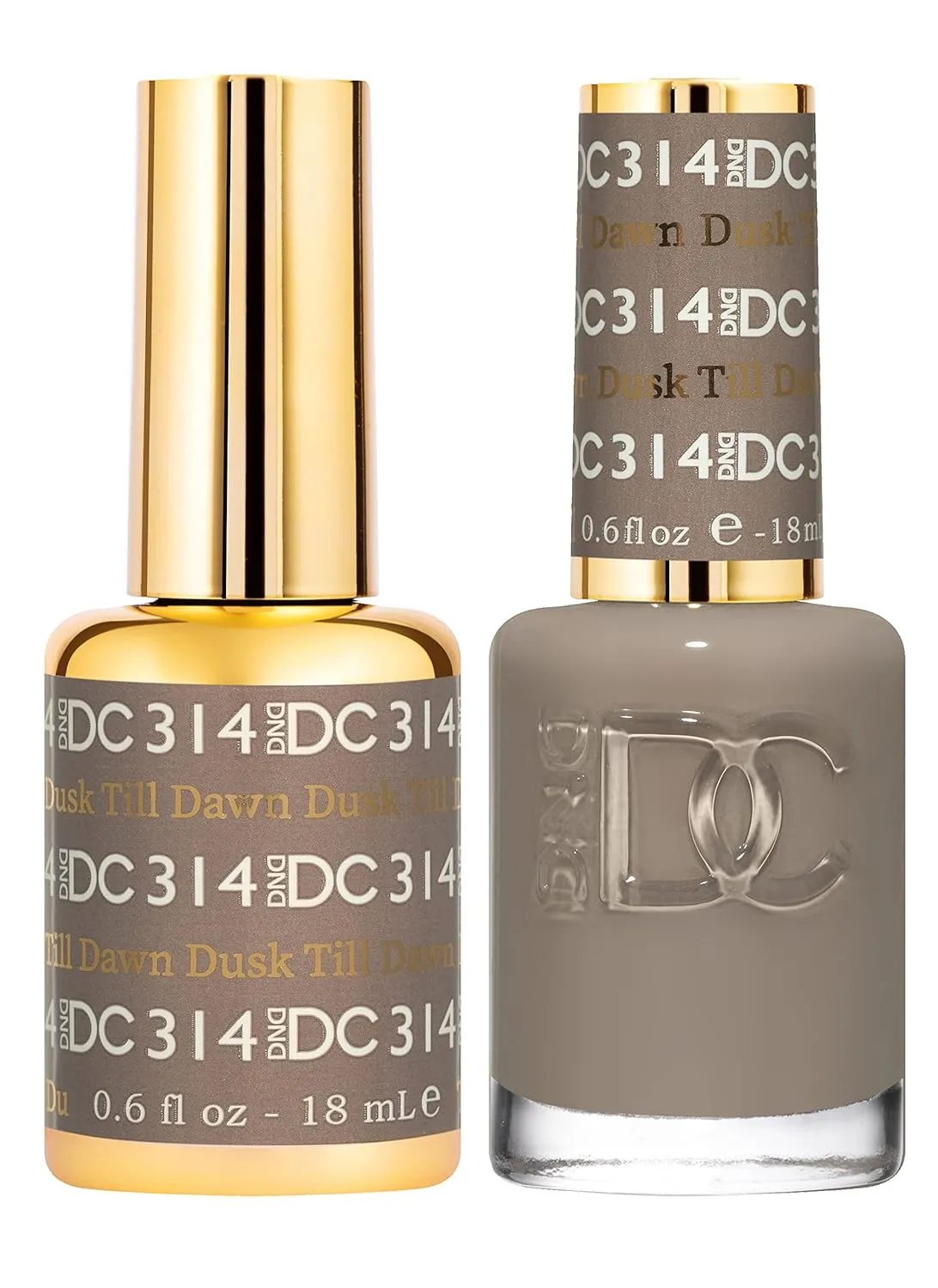 DND Gel Polish Set, Brown Collection, UV/LED GelPolish and Air Dry Nail Lacquer, Matching Chip-Free Polish Duo, 0.5 Fl Oz Each