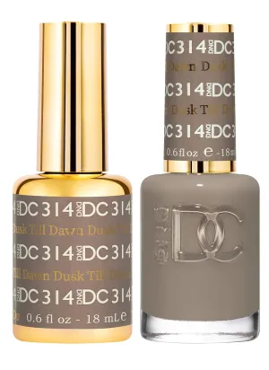 DND Gel Polish Set, Brown Collection, UV/LED GelPolish and Air Dry Nail Lacquer, Matching Chip-Free Polish Duo, 0.5 Fl Oz Each