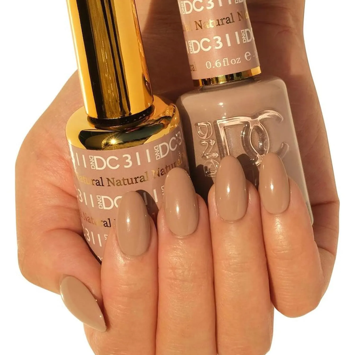 DND Gel Polish Set, Brown Collection, UV/LED GelPolish and Air Dry Nail Lacquer, Matching Chip-Free Polish Duo, 0.5 Fl Oz Each