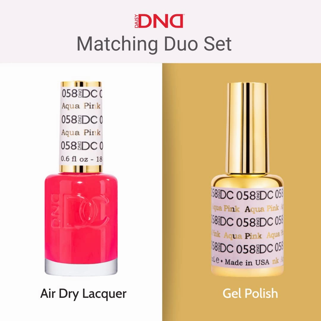 DND Gel Polish Set, Brown Collection, UV/LED GelPolish and Air Dry Nail Lacquer, Matching Chip-Free Polish Duo, 0.5 Fl Oz Each