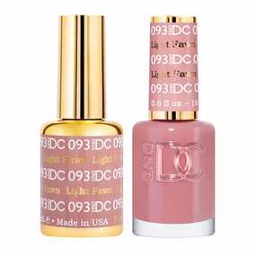 DND Gel Polish Set, Brown Collection, UV/LED GelPolish and Air Dry Nail Lacquer, Matching Chip-Free Polish Duo, 0.5 Fl Oz Each