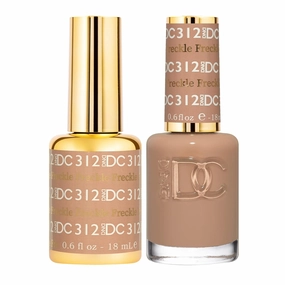 DND Gel Polish Set, Brown Collection, UV/LED GelPolish and Air Dry Nail Lacquer, Matching Chip-Free Polish Duo, 0.5 Fl Oz Each