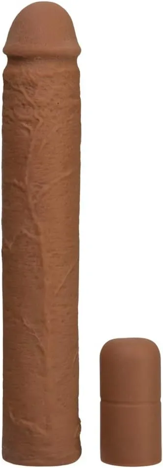 Doc Johnson Xtend It Kit - Realistic and Customizable Penis Extension Kit - Add 1-to-3 inches - Brown