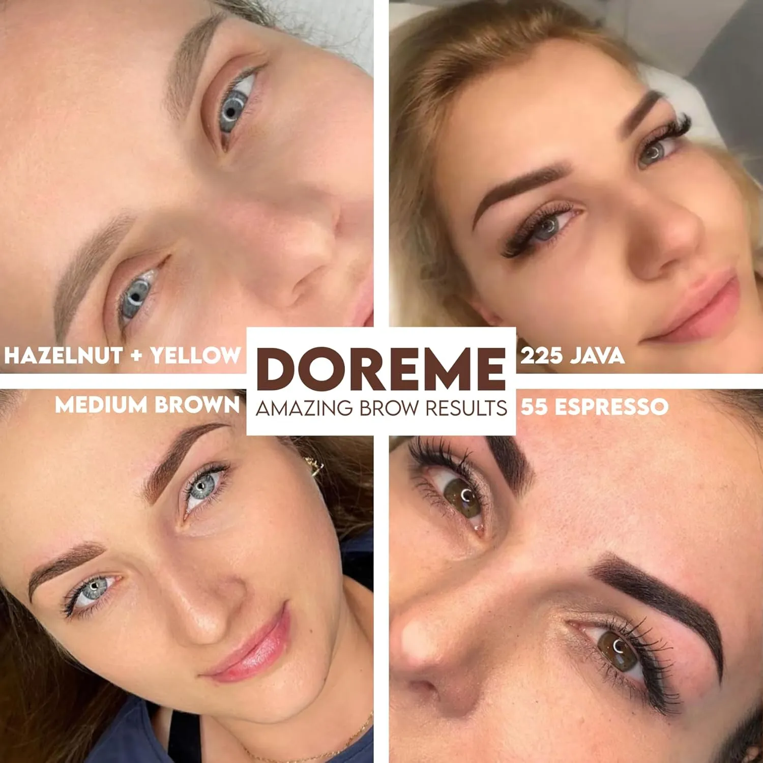 DOREME Permanent Makeup Pigment Ink Cocoa Eyebrow Brow Eyeliner Black Tattoo Micro Cosmetic Micropigmention
