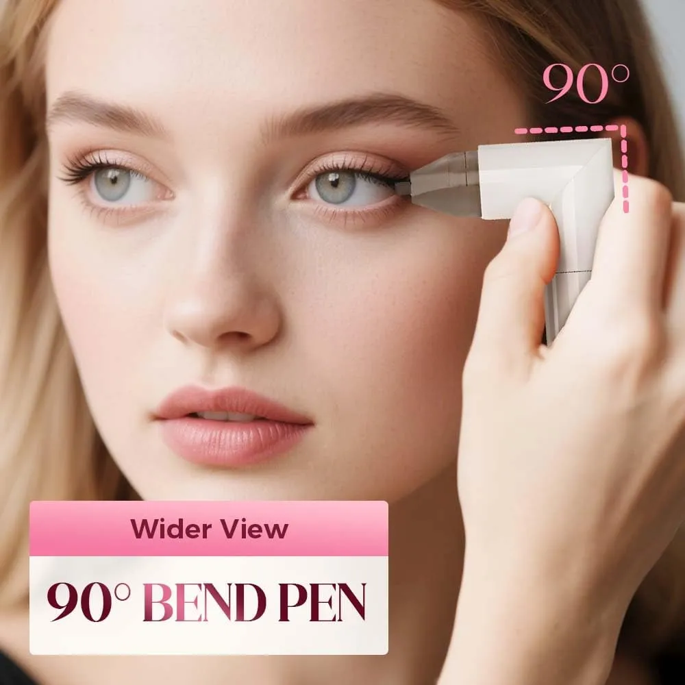 Double-ended liquid eyeliner, perfect eyeliner stamp, waterproof and smudge-proof eyeliner tool, suitable for beginners, long-lasting makeup, simple cat eye makeup template