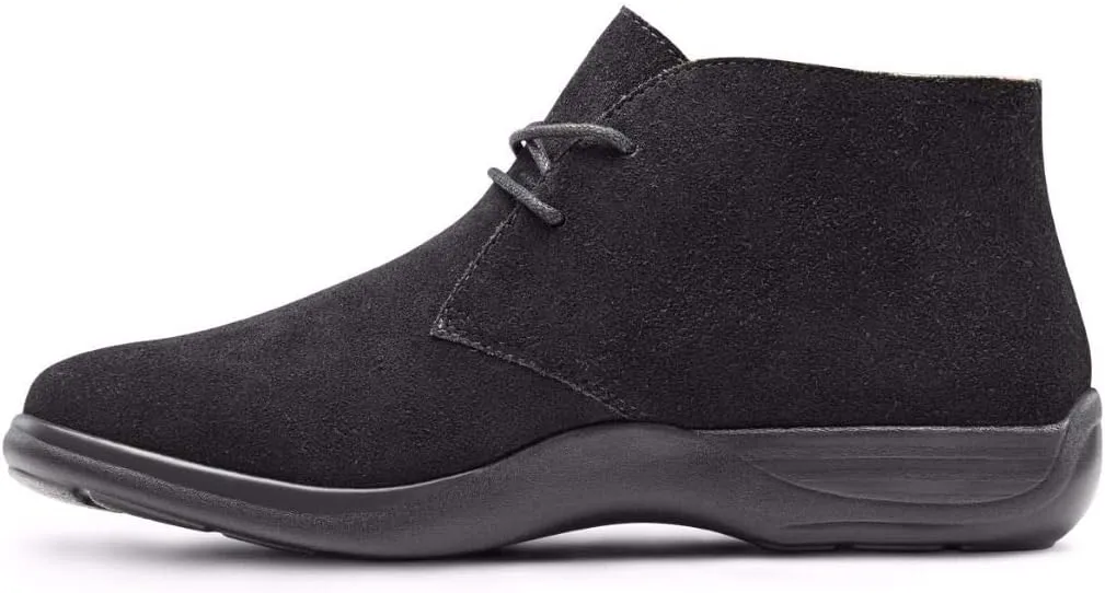 Dr. Comfort Women's Cara Casual Suede Leather Bootie Chukka Boot Brown