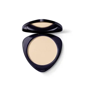 Dr. Hauschka Compact Powder 00, Translucent, Natural, Mineral, Set & Mattify, Touch-up, Silky Finish, for All Skin Tones, 0.28 oz