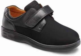 Dr. Comfort Women's Annie X Black Stretchable Diabetic Casual Shoes - 9 Wide