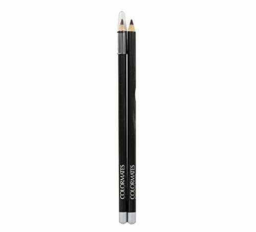 Due Brow & Eyeliner Pencil - Black Brown 2 ct (pack of 4)