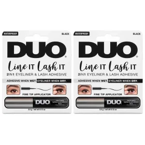 DUO Line IT Lash IT (2n1 Eyeliner & Lash Adhesive), 2-Pack