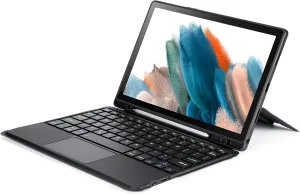 DUX DUCIS Samsung Galaxy Tab A8 Case with Keyboard 10.5Inch, Multi-Touch Trackpad, 7 Color Backlit Wireless Detachable Magnetic Folio Cover, for This Samsung Tab A8 Keyboard Case(Black)