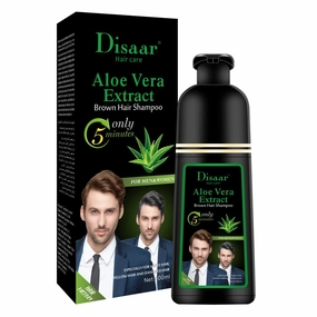 Dye Brown Hair Shampoo 5 Minutes Only Dying White Grey Yellow Damaged Hair Lasts Up To 4 Weeks Hair Care 400ml / 13.52fl.oz