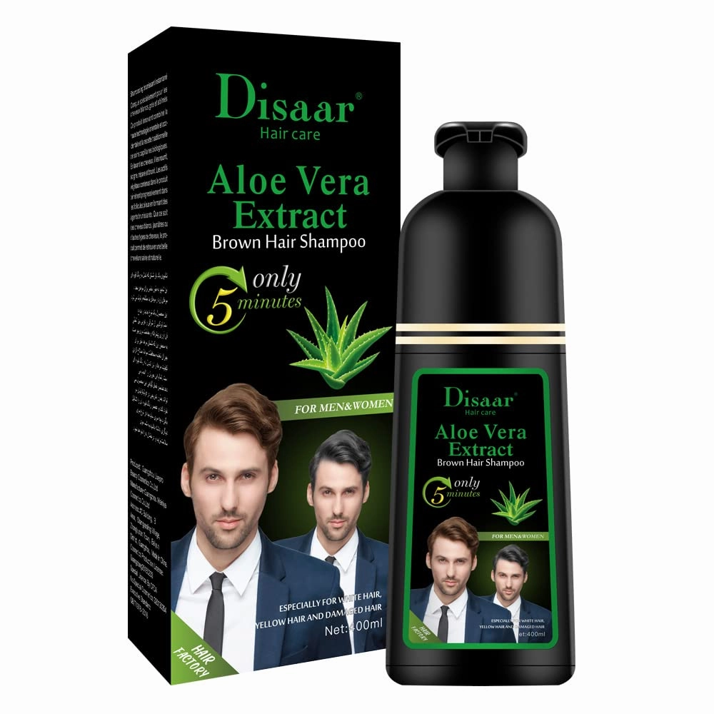Dye Brown Hair Shampoo 5 Minutes Only Dying White Grey Yellow Damaged Hair Lasts Up To 4 Weeks Hair Care 400ml / 13.52fl.oz
