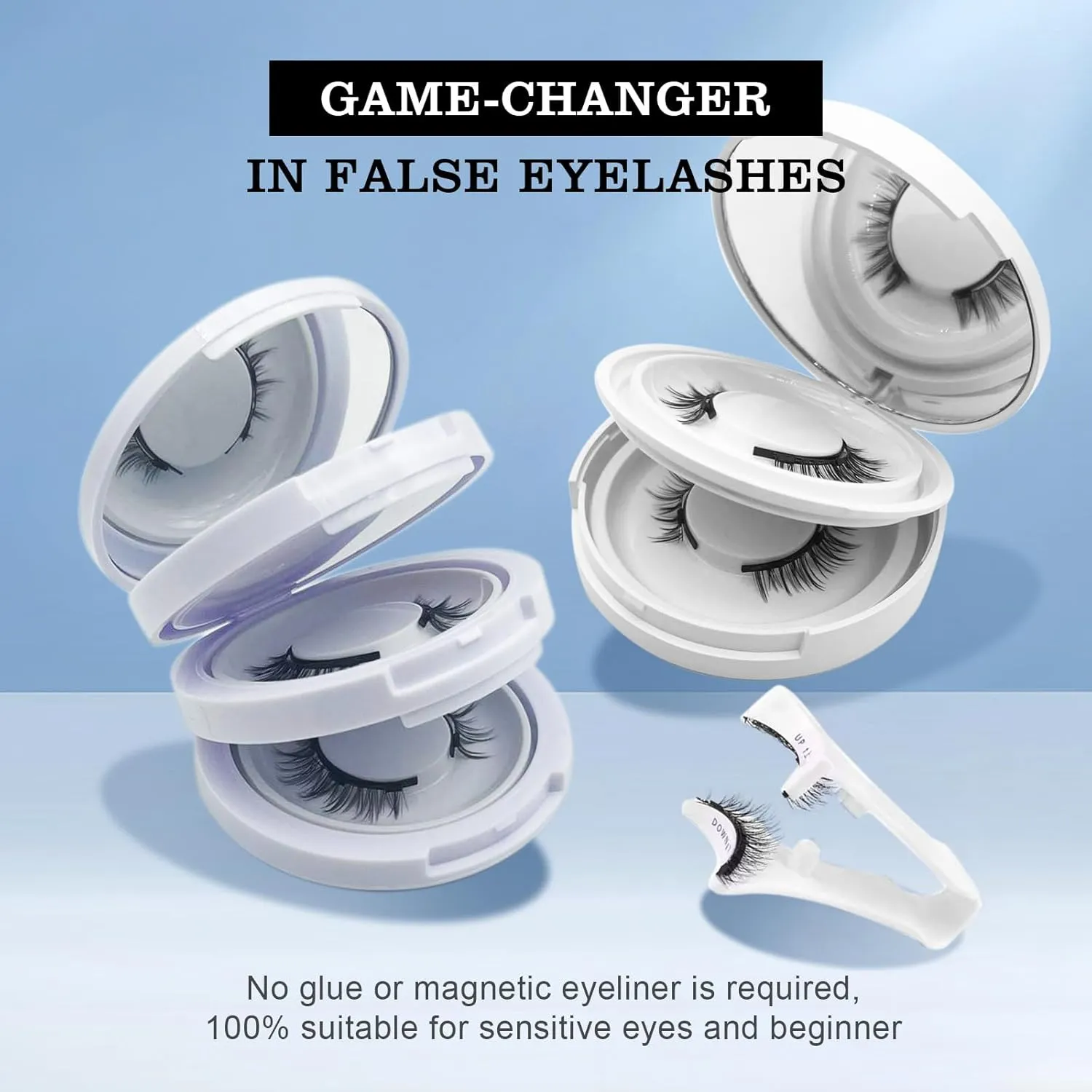 Elara Craft Magnetic Eyelashes,Magnetic Eyelashes with Applicator,2025 New Upgraded Magnet Lashes Natural Look,Reusable Soft Lashes Kit No Glue Needed(02 06 07)