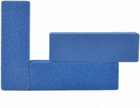 Emery Boards Nail Care kit with Nail File Buffer, 100pcs/lot Blue Sanding Nail File Buffer Block 100/180