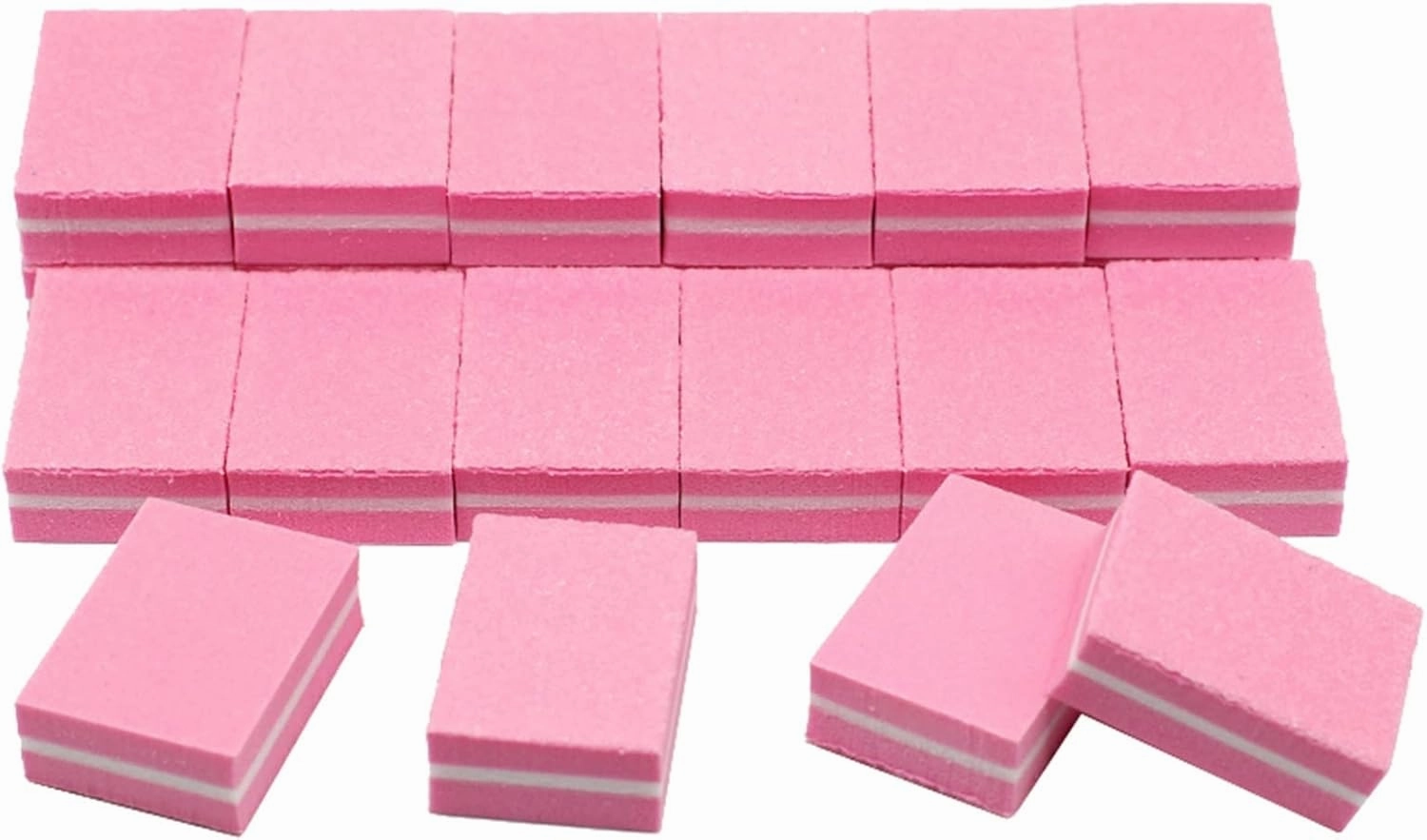 Emery Boards Nail Care kit with Nail File Buffer, 200pcs/lot Pink Nail Buffer Sponge Mini Nail File 100/180