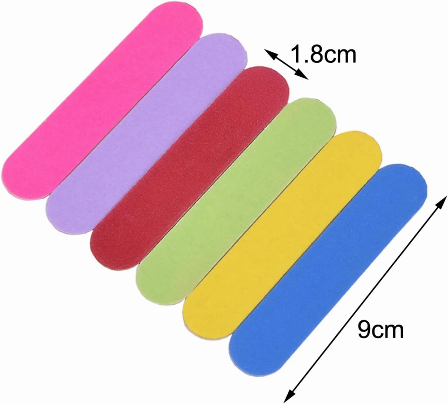 Emery Boards Nail Care kit with Nail File Buffer, 200Pcs/Lot Professional Mini Wood Nail File 247 Grit Sanding Nail Art Double Side(Blue)