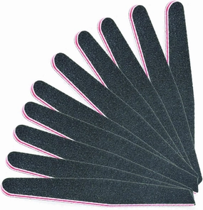 Emery Boards Nail Care kit with Nail File Buffer, 20pcs/lot Black Nail File Professional Diamond Shape Nail
