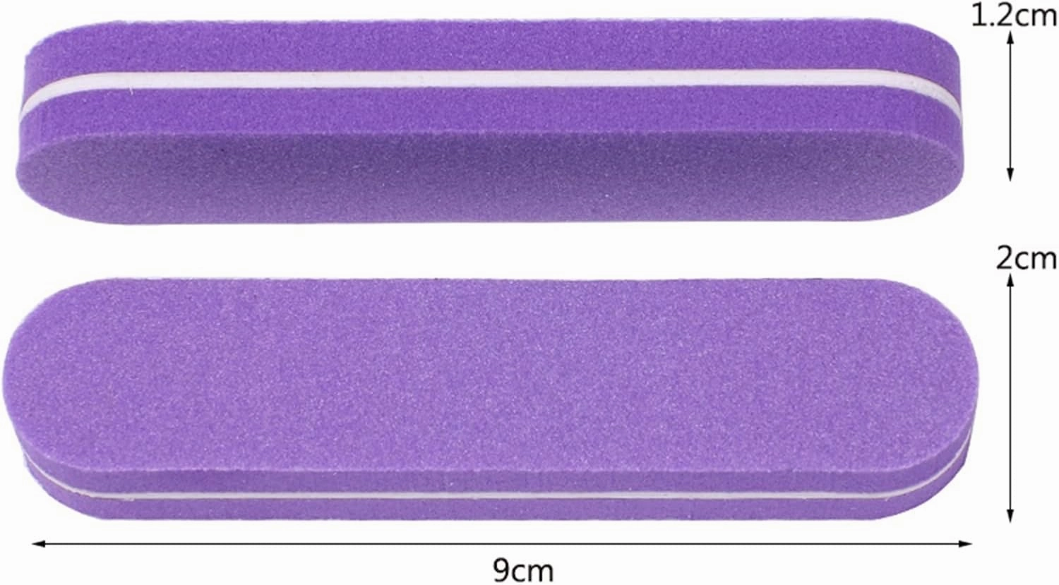 Emery Boards Nail Care kit with Nail File Buffer, 20pcs/lot Mini Nail Buffer File 100/180 Purple Sponge Sandpaper(Lime)